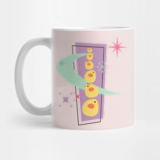 Mid-Century Modern Chicks - Retro Easter Mug